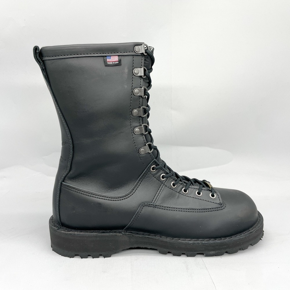 Danner Fort Lewis 10" Boots Mens 11D Black Leather GTX Safety Toe Tactical USA